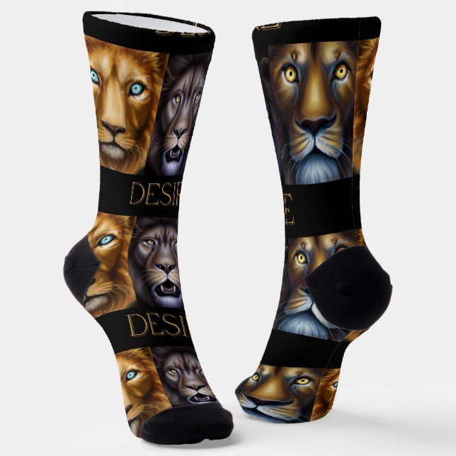 DESIRE LIONS SOCKS (Angled)