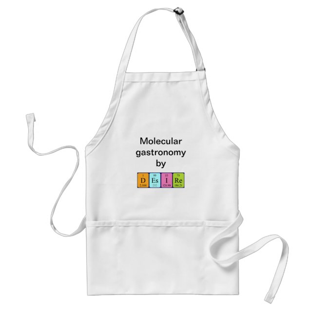 Desiré periodic table name apron (Front)