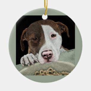 "Desire" Pit Bull Ornament