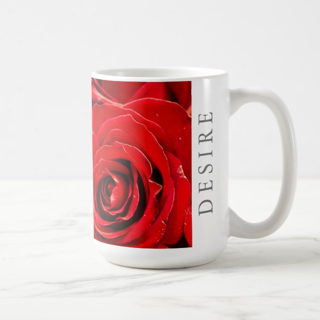 Desire Red Roses 15oz Classic Mug (Right)