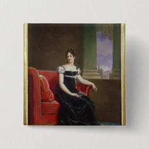 Desiree Clary Queen of Sweden 15 Cm Square Badge