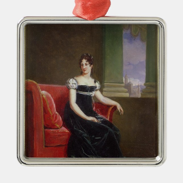 Desiree Clary  Queen of Sweden Metal Tree Decoration (Front)