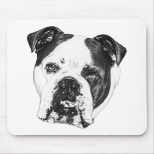 Desk Calm Bulldog Mouse Pad