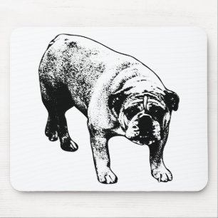 Desk Calm Bulldog Mouse Pad