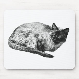 Desk calm, feline shade mouse pad