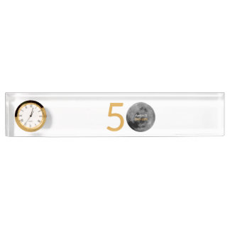 Desk Clock for the Apollo 11 50th Anniversary. Nameplate
