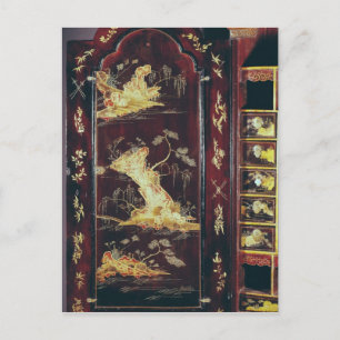 Desk decorated with Chinese lacquer Postcard