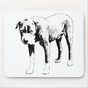 Desk Focus Pit Bull Mouse Pad