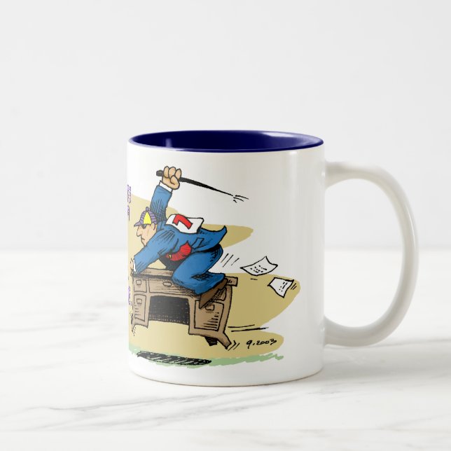 Desk Jockey Coffee Mug (Right)