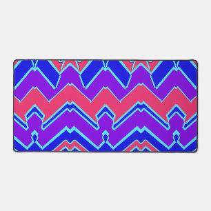 Desk Mat, An elegant multicolor zigzag design Des Mat