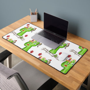 Desk Mat Cactus Bird Worm Nature
