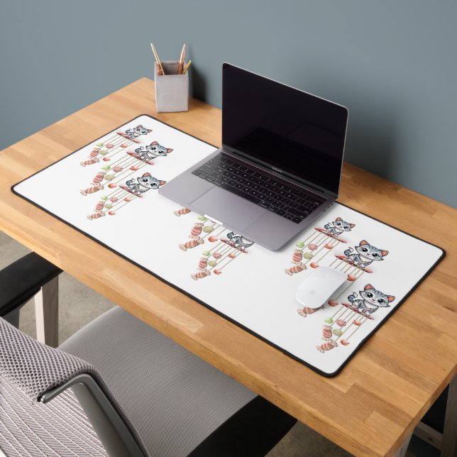 Desk Mat Cat Kitten Meow Chimes  (Office 2)