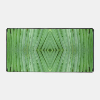 Desk Mat, Green seamless stripes modern art design Desk Mat