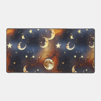 Desk Mat – Luxury Dreamy Fiery Orange Celestial