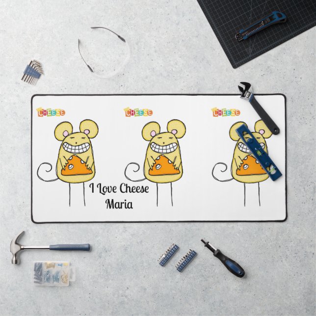 Desk Mat Mouse Mice Cheese  (Workstation)