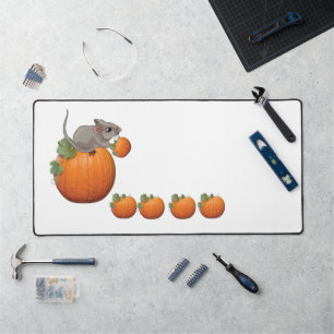 Desk Mat Mouse Pumpkin