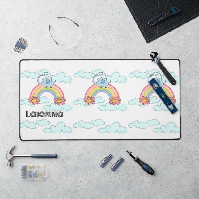 Desk Mat Rainbow Elephant  (Workstation)