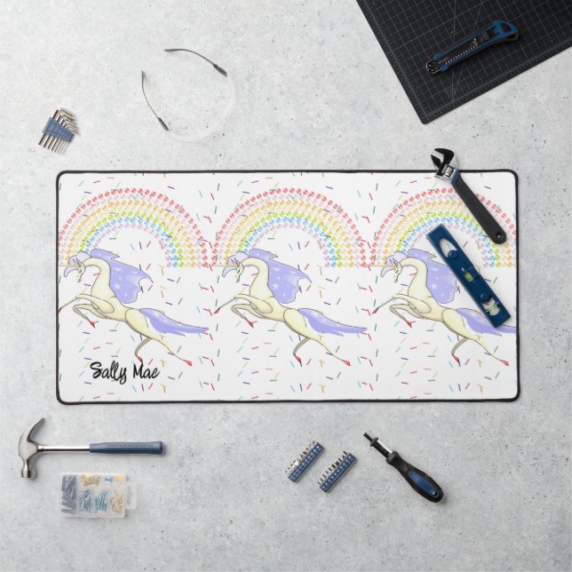 Desk Mat Rainbow Unicorn  (Workstation)