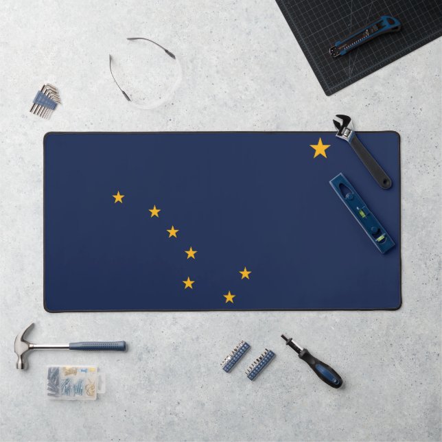 Desk Mat with flag of Alaska, USA (Workstation)