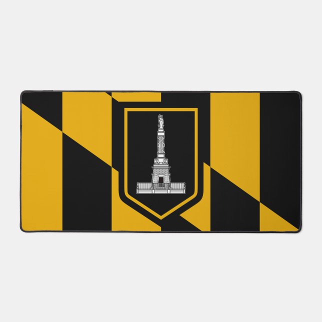 Desk Mat with flag of Baltimore, USA (Front)