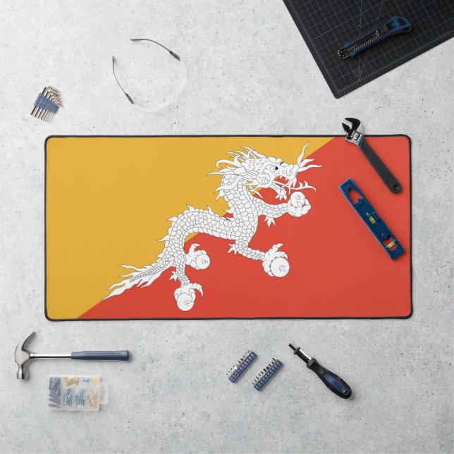 Desk Mat with flag of Bhutan  (Workstation)