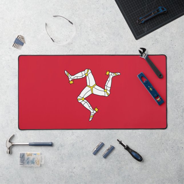Desk Mat with flag of Isle of Man, UK (Workstation)
