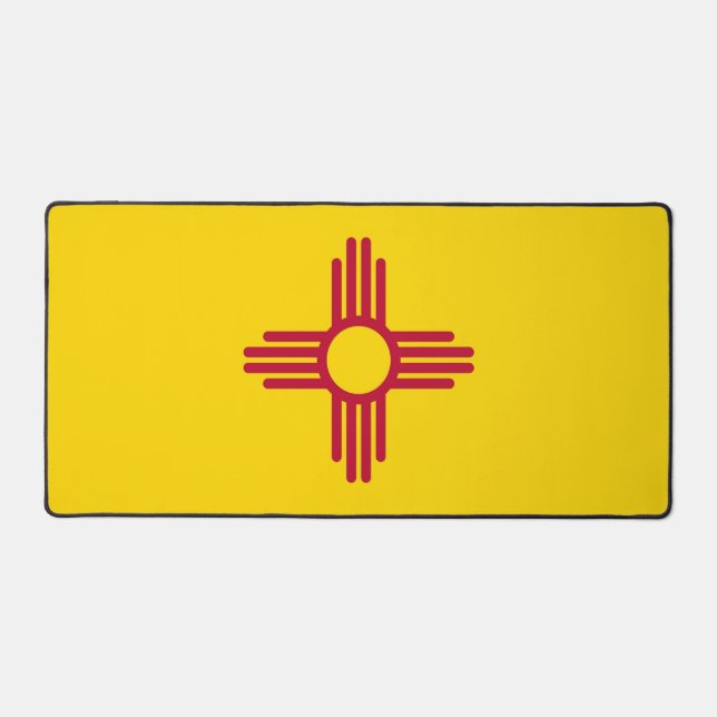 Desk Mat with flag of New Mexico, USA (Front)