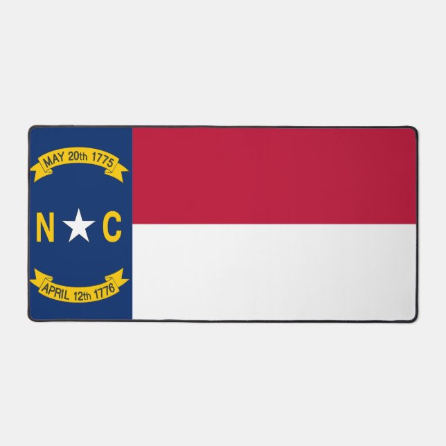 Desk Mat with flag of North Carolina, USA (Front)