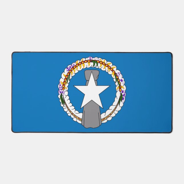 Desk Mat with flag of Northern Mariana, USA (Front)