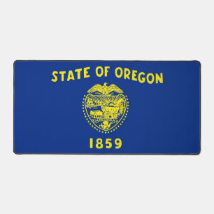 Desk Mat with flag of Oregon State, USA