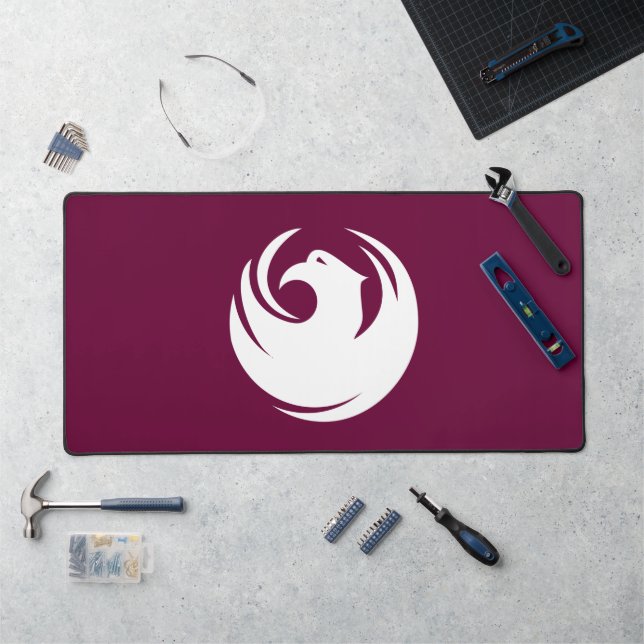 Desk Mat with flag of Phoenix, USA (Workstation)