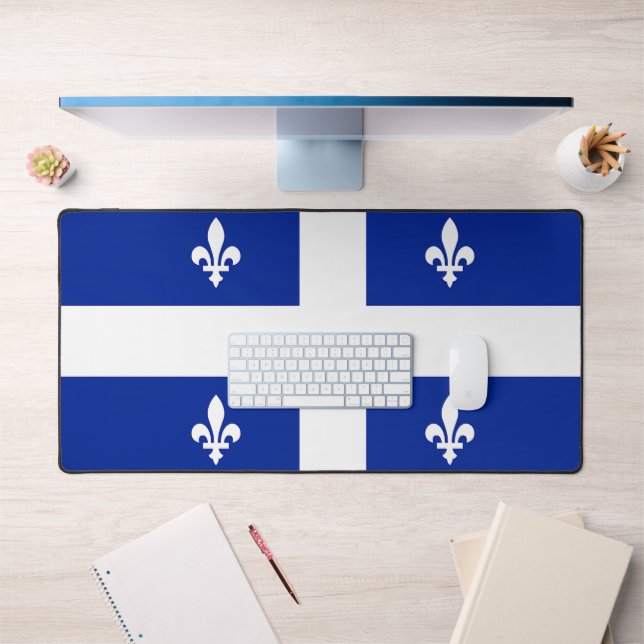 Desk Mat with flag of Quebec, Canada (Office 1)