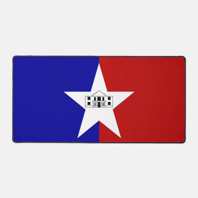 Desk Mat with flag of San Antonio, USA (Front)