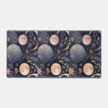 Desk mat with planet design