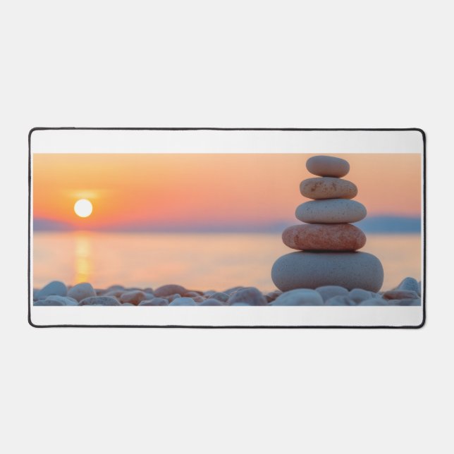 Desk Mat with sun rise  (Front)