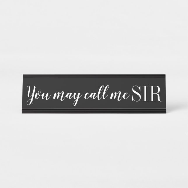 Desk Name Plate (Front)