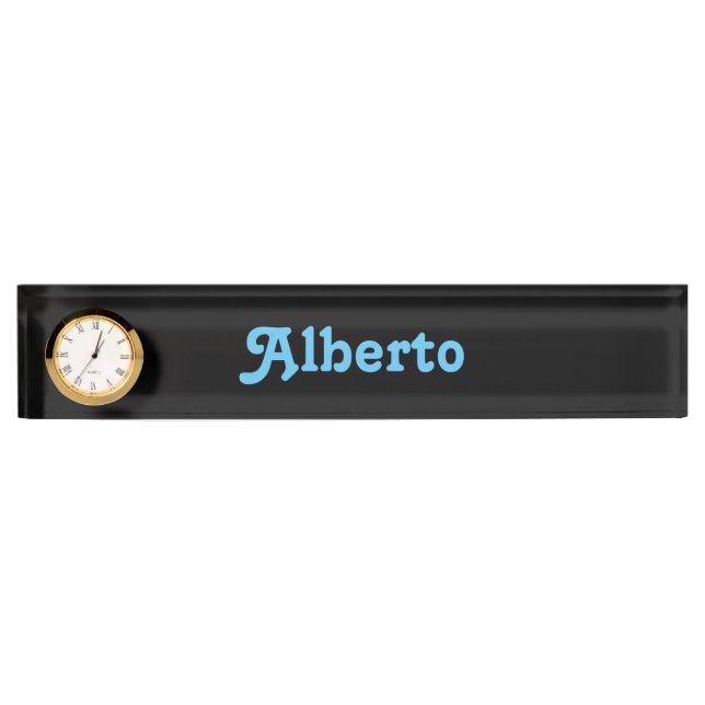Desk Name Plate Alberto (Front)