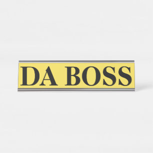 Desk Name Plate DA BOSS