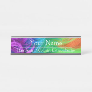 Desk Name Plate - Hair Colour Design HAMbyWG