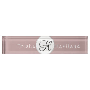 Desk Name Plate HAMbyWG - Mauve