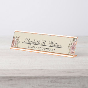 Desk Name Plate New Job Personalised Gift For Her