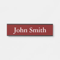 Desk Name Plate, Standard (2" x 8"), Silver