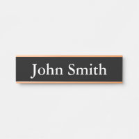 Desk Name Plate, Standard (2" x 8"), Silver