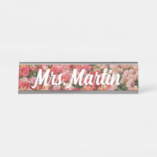 Desk Name Plate, Standard (2" x 8"), Silver Plate