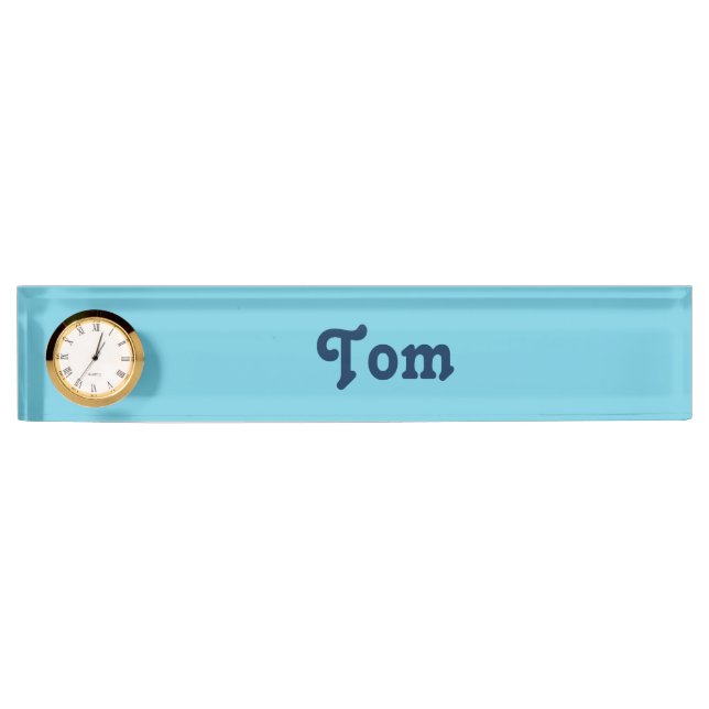 Desk Name Plate Tom (Front)