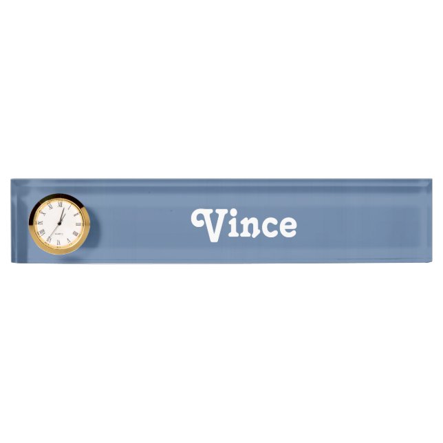 Desk Name Plate Vince (Front)