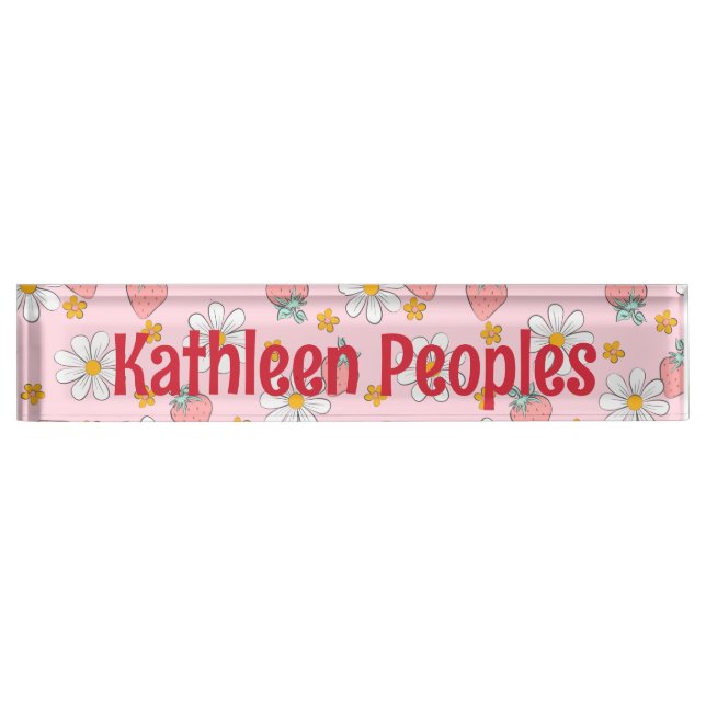 Desk Nameplate for teacher, principal or office (Front)