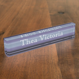 Desk Nameplate - HAMbyWhiteGlove - Lilac