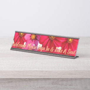 Desk Office Blossoms Name Design Destiny'S Destiny Plate