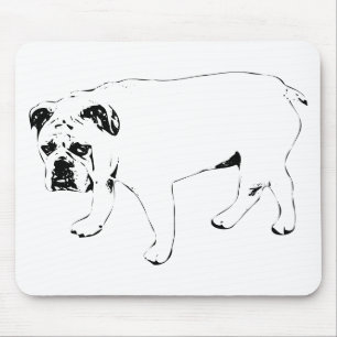 Desk Smiles, Inky Dog Pad Mouse Pad